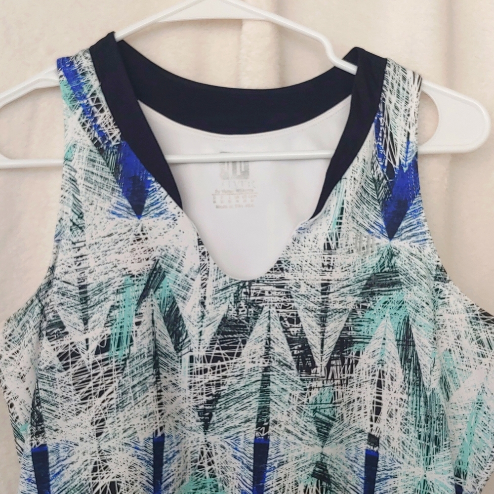 SALE: EleVen by Venus Williams Print Fitted Tank Top, Medium